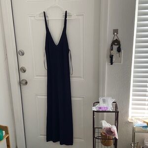 Zara navy knit Maxi Dress